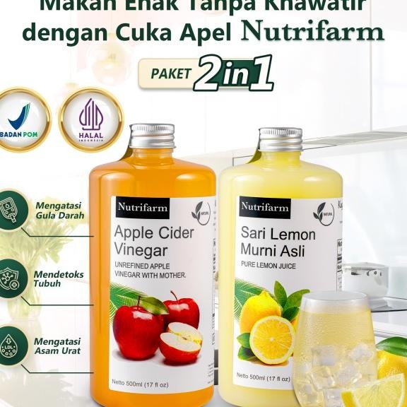 

Nutrifarm Paet 2In1 Cua Apel Ari Lemon