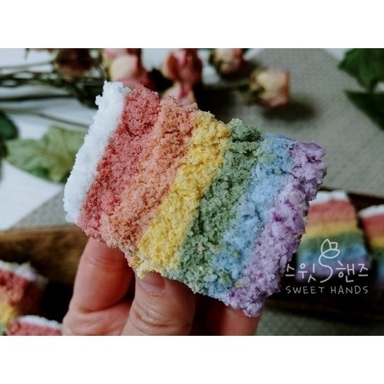 

Mujigae Tteok Korean Traditional Rice Cake 1Kg Halal