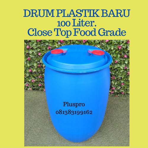 100 L Drum Jerigen Food Grade 100% Baru Tong Biru Minum Hdpe Liter
