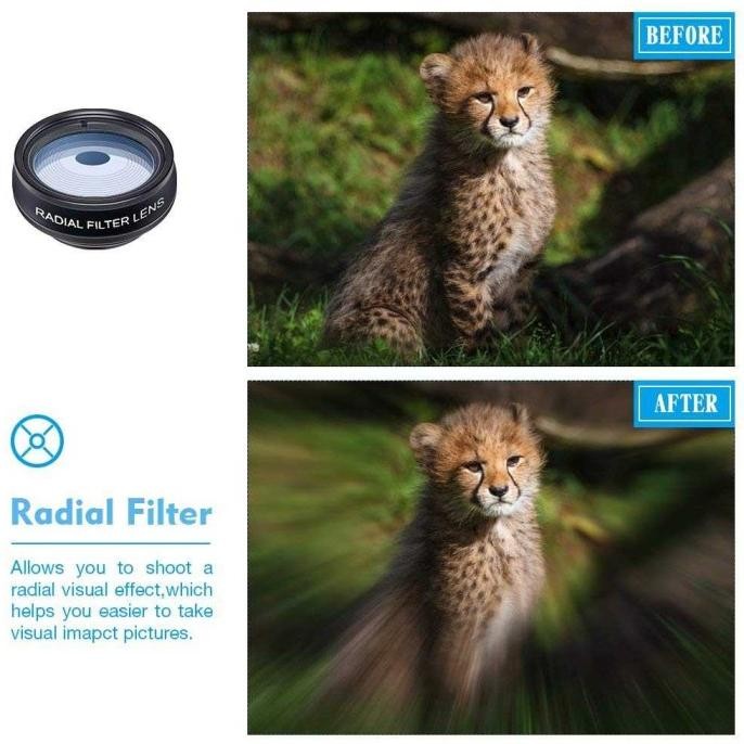 APEXEL 10 IN 1 LENSA SMARTPHONE SUPER LENGKAP + FILTER- APL-DG10