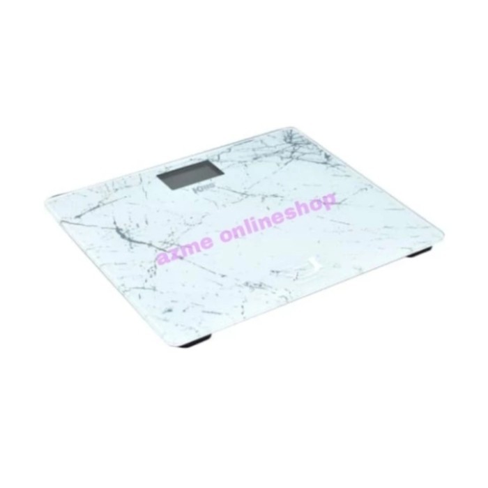 Krisbow Timbangan Badan Digital_Timbangan Badan Kaca_180 Kg Putih Original