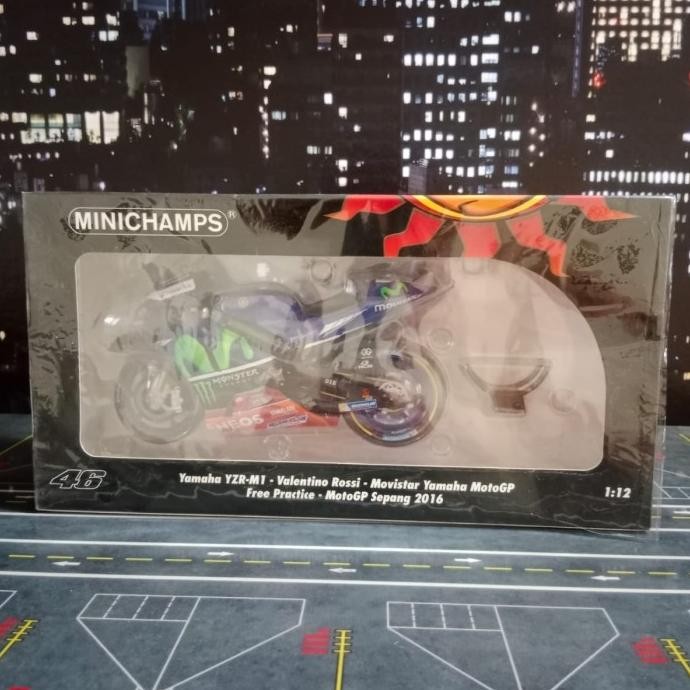 DIECAST MOTOGP YAMAHA YZR-M1 VALENTINO ROSSI MOVISTAR YAMAHA MOTOGP FREE PRACTICE MOTOGP SEPANG 2016