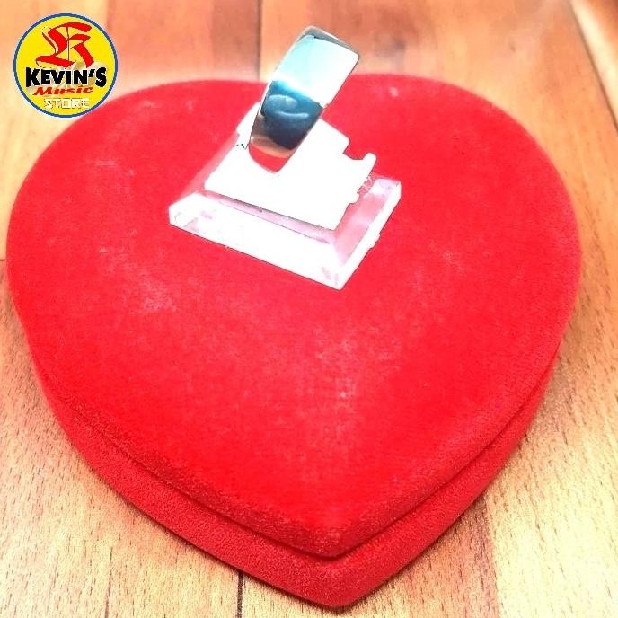 Cincin besi putih asli ambon polos