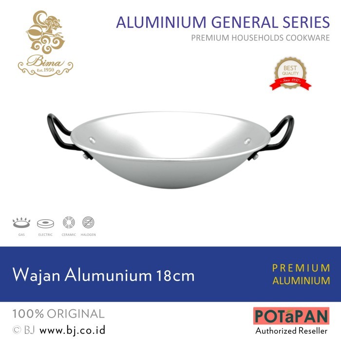 Wajan Bima Wajan Al 18Cm (Tebal)