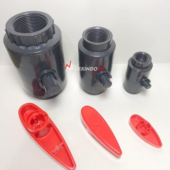 Promo SANKING STOP KRAN PVC DRAT 1/2" 3/4" BALL VALVE PVC DRAT COD
