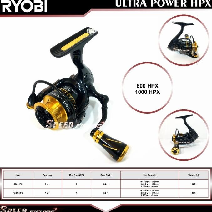 Reel Ryobi Ultra Power 800 HPX Pancing Ultralight Ryobi UP HPX 1000