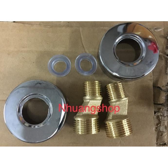 Promo Fitting bracket nepel sambungan kran shower mixer panas dingin COD