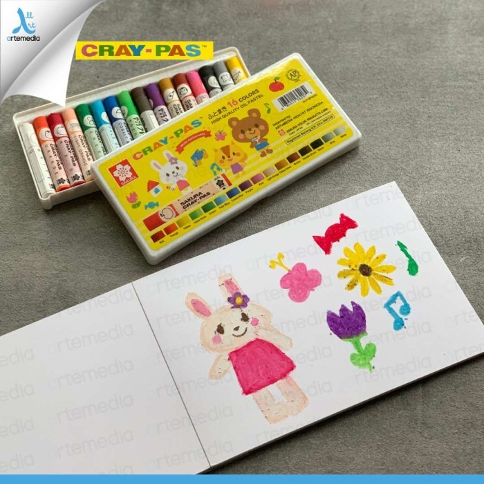 

SALE TERLARIS SAKURA CRAY PAS 16 COLORS READYY