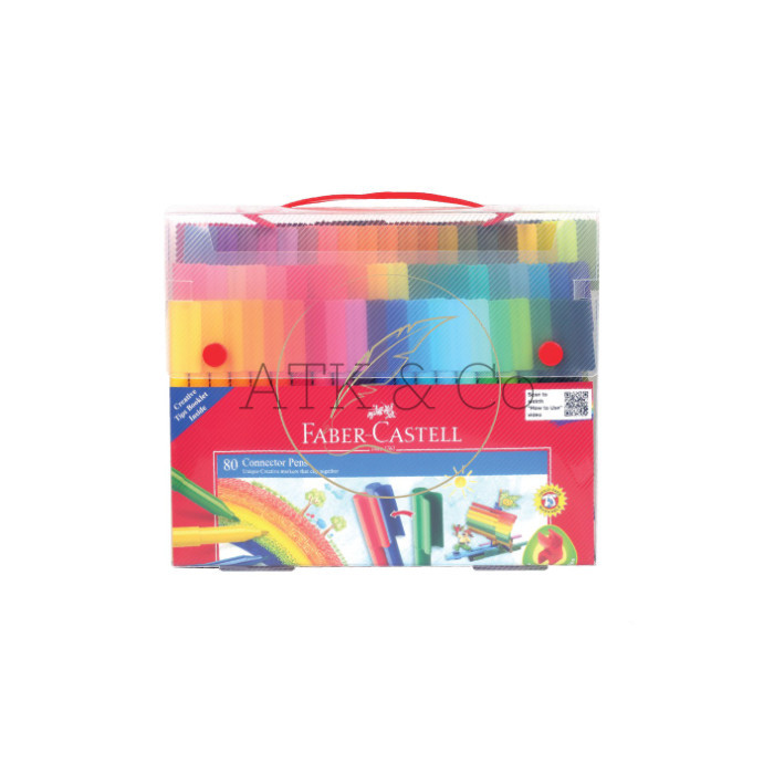 

SALE TERLARIS CONNECTOR PEN MARKER 80 COLORS FABER-CASTELL - SPIDOL WARNA GIFT SET READYY