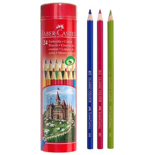 

SALE TERLARIS PENSIL WARNA FABER CASTELL 115827-24L CLASIC CP R.TIN READYY