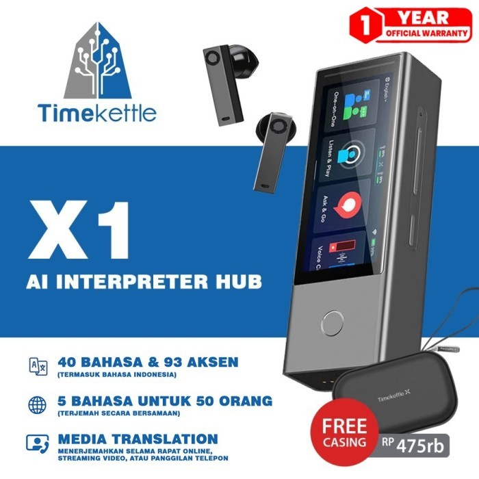 

Timekettle X1 translator alat penerjemah bahasa