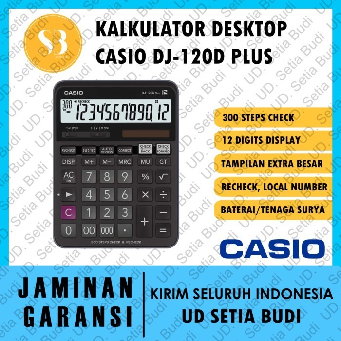 

Kalkulator Casio DJ-120D Plus Asli dan Bergaransi