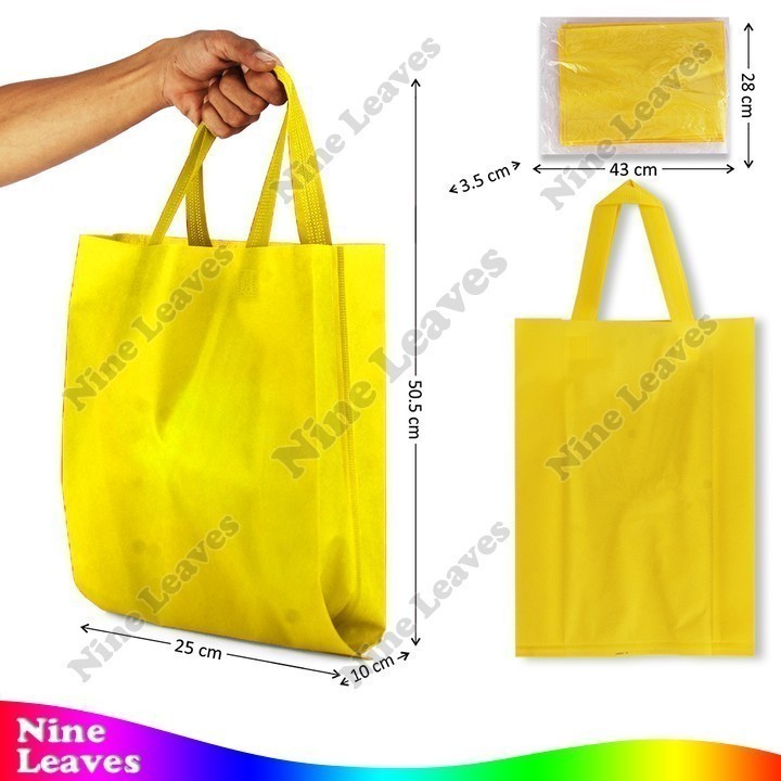 

[1 Pcs] Goodie Bag Polos 25x35x10 cm Tas Spunbond Totebag Tas Souvenir Belanja Hajatan