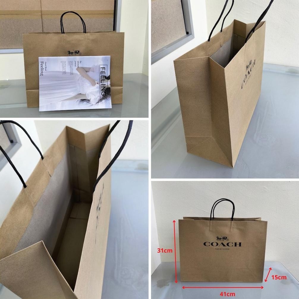 

COD Coach Paperbag Box Giftbag Accessories Bag (WRAP WITH CARE & Card Box) vf-52