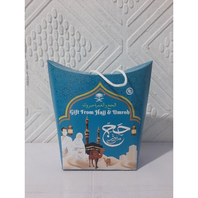 

50 Pcs Dus Jinjing Tali Goodie Bag Paketan Souvenir/Oleh Oleh Haji Dan Umroh P Kb