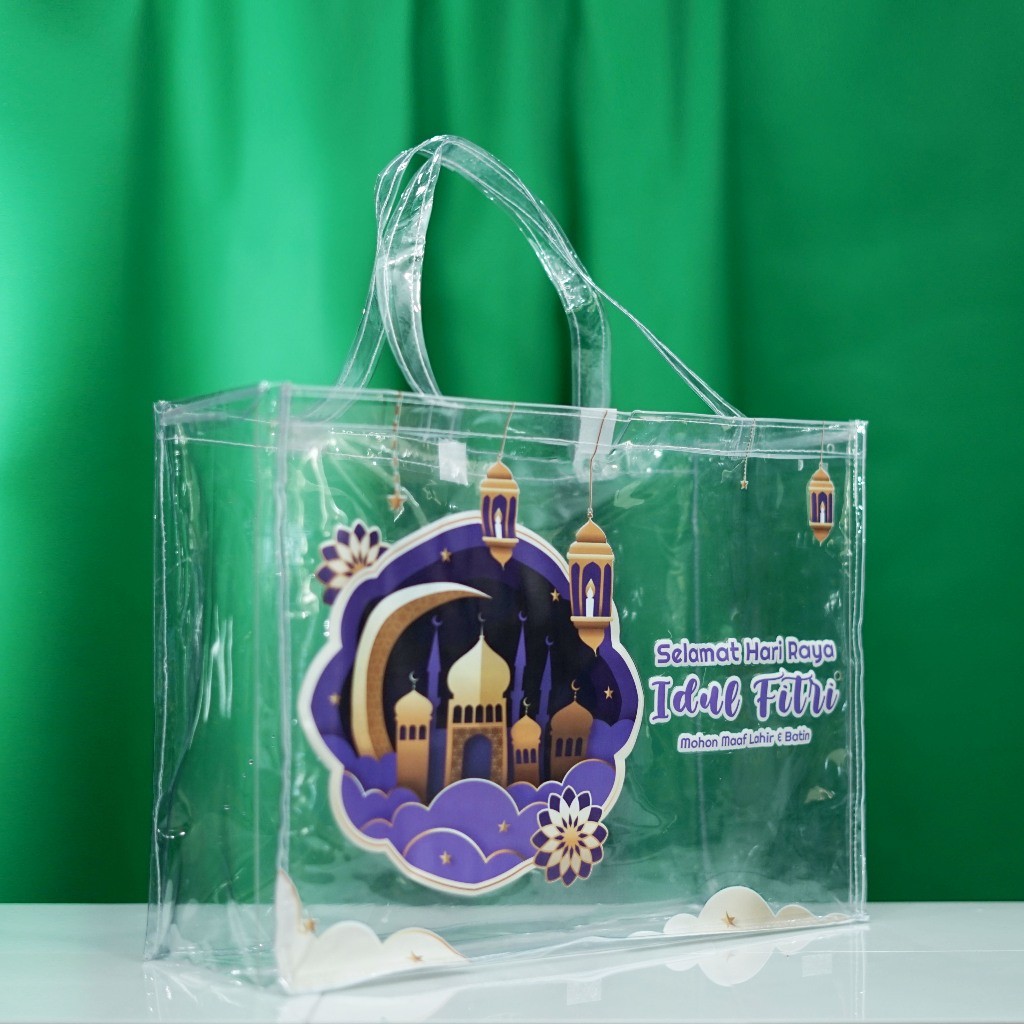 

Tas Lebaran Mika Print Gambar Transparan Tas Ready Stock Parcel Lebaran Idul Fitri