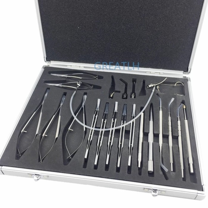 katarak set 21pcs cataract set instrument katarak stainless