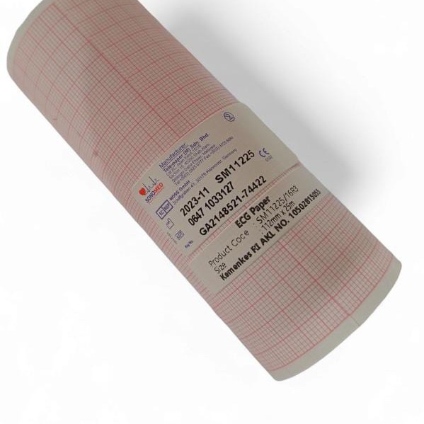 Kertas 112 x 25m ekg 6 channel all brand roll