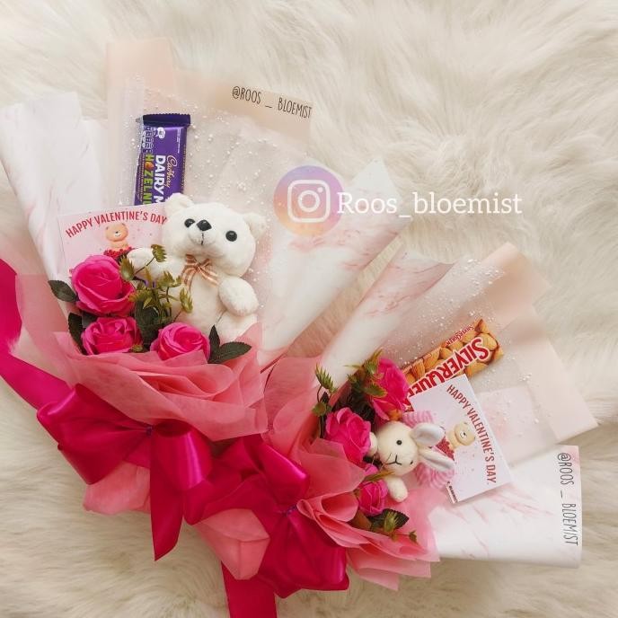 Buket Bunga Artificial | Buket Boneka Coklat | Buket Valentine Coklat
