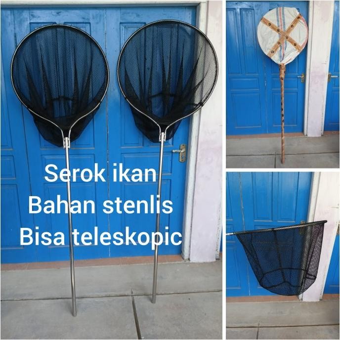 Serokan ikan besar stainless TOL gagang panjang serokan ikan koi SALE