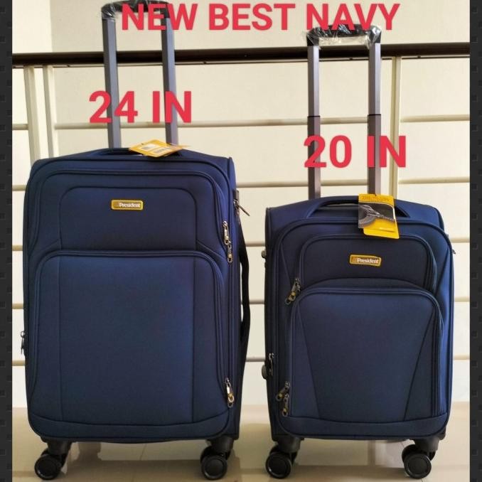 KOPER KAIN PRESIDENT 20 IN KANVAS RODA 4 PUTAR TSA EXPAND DOBEL ZIPPER