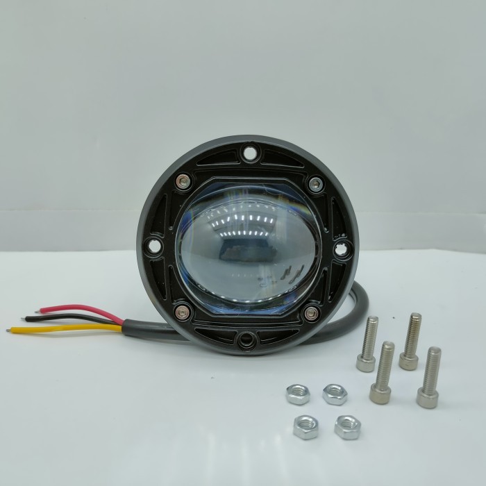 Lampu Foglamp Laser Gun Led Bumper Mobil 30W 8D Bemper Offroad Bulat