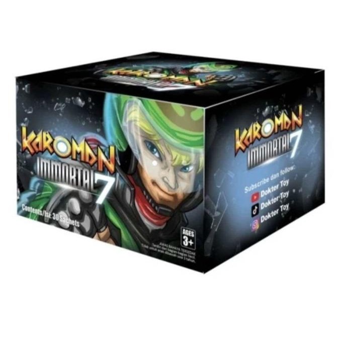 1 Box Puzzle 3D Karoman Immortal 7 Isi 30 Sachet