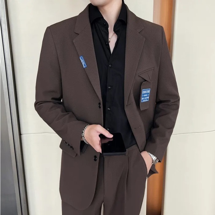 AppleDezign Boutique (Blazer + Trousers) Men's Korean Version of The Trend