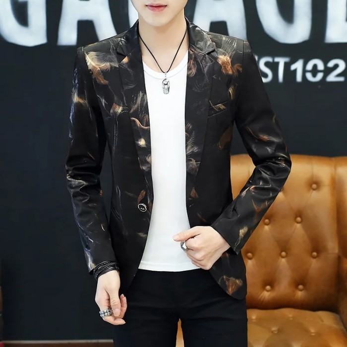 AppleDezign High Quality Blazer Men's Korean Version Trend Elegant Fashion