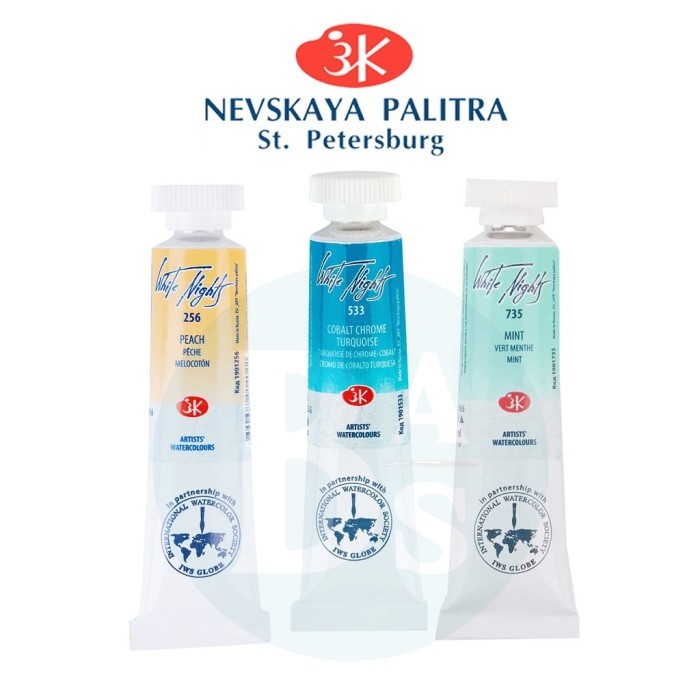 

TERBARU Nevskaya Palitra White Night Watercolor Tube 10ml Series 1 ( 3/3 ) HOT SALE!