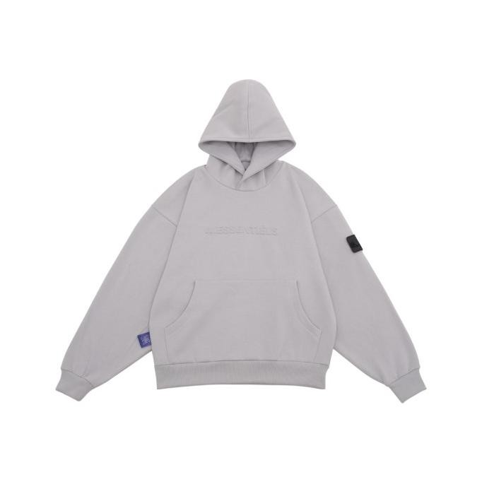 W.ESSENTIELS JACKET LABEL BLEU AFFINITY REF-7311 HOODIE MINK GREY STOK TERBATAS