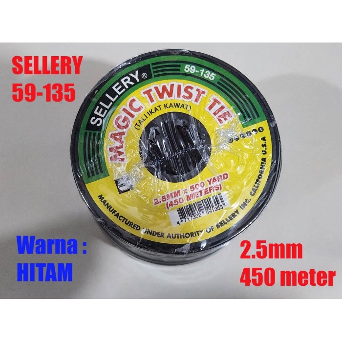 

HOT SALE! Pengikat Magic Twist Tie 480M HITAM-PUTIH (59-135) SELLERY