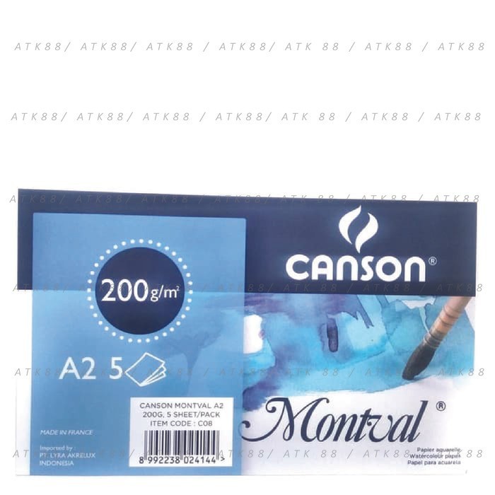 

MURAH Canson Montval A2 200gsm (5 Lembar)