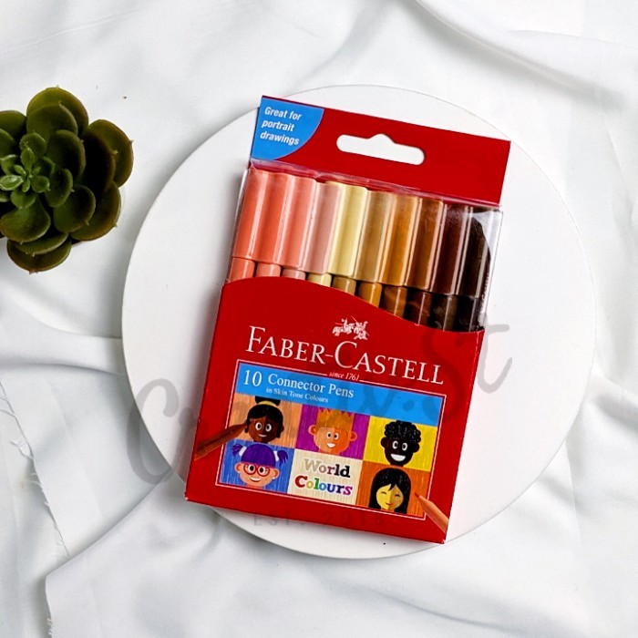 

HARGA DISKON Faber Castell Faber-Castell Connector Pen 10 Color Skin Tone Spidol Wa