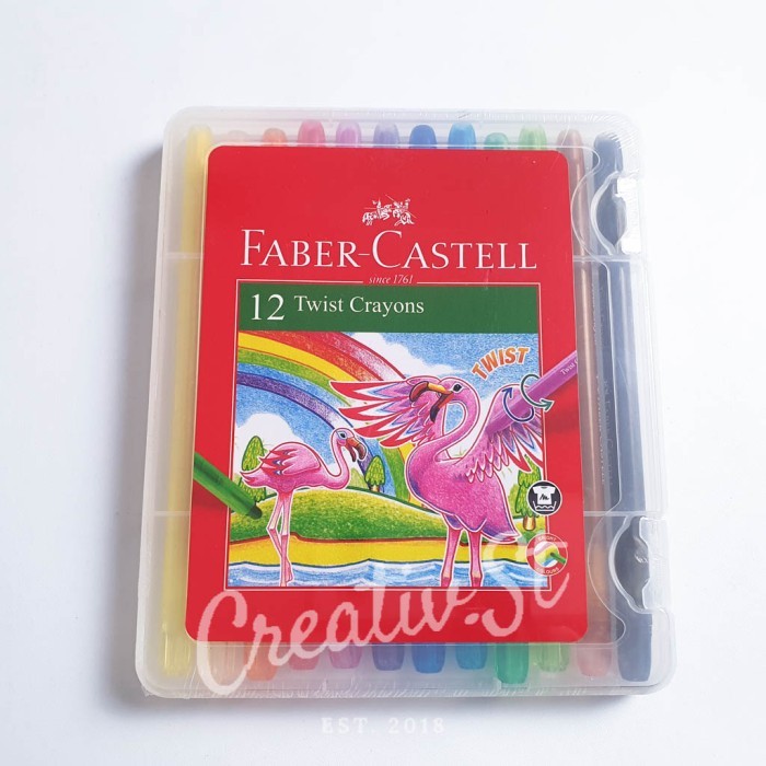 

SALE Faber Castell Crayon Putar 12 Warna Twist