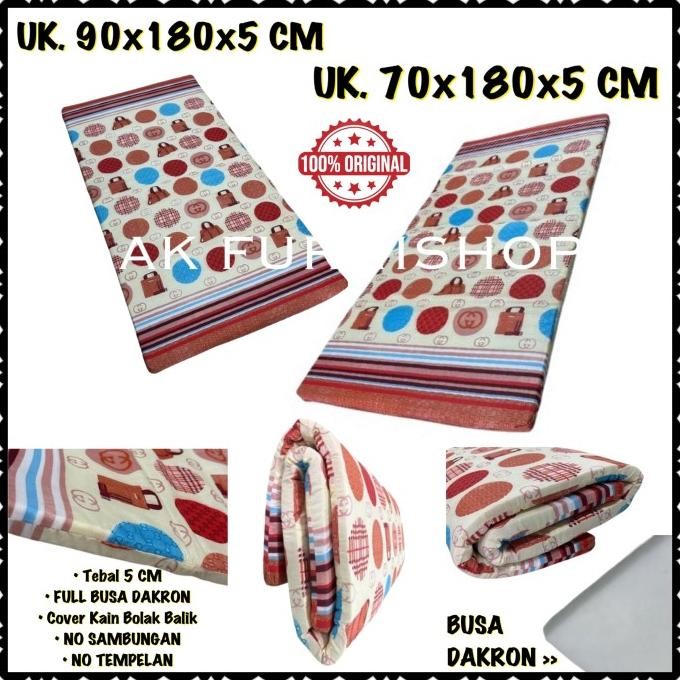 Kasur Lipat Busa Dakron Murah Tebal 5 CM - Kasur Lantai Ekonomis