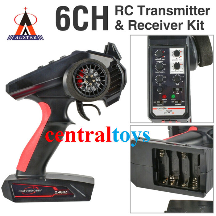 Unik Transmitter Rc Austar Hobby Ax8S Ax-8S 6Ch Rc Crawler Rc Boat Rc Car