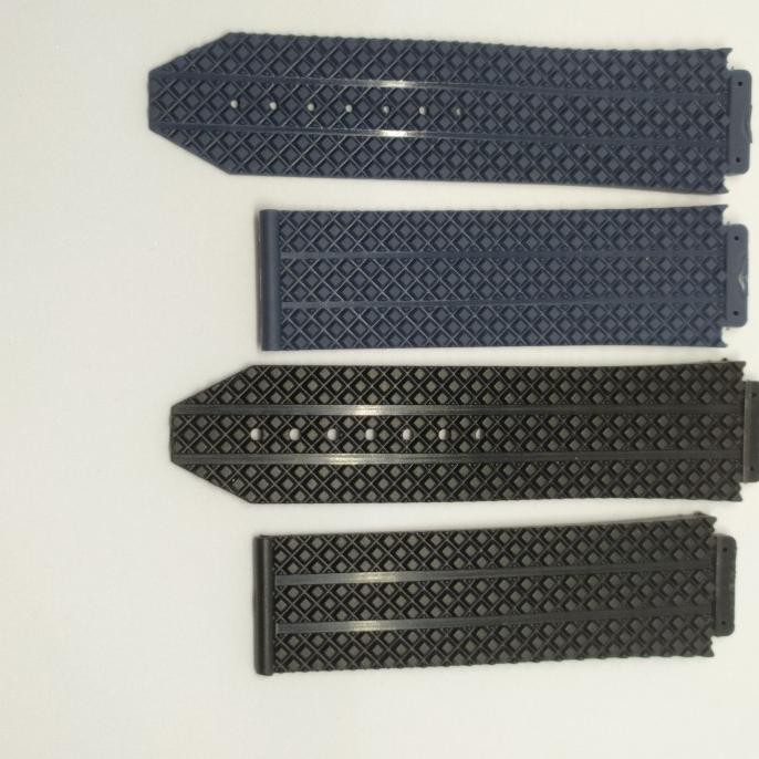 Tali Jam Hublot Big Bang Tuiga Senna Geneve hitam dan Biru Dongker