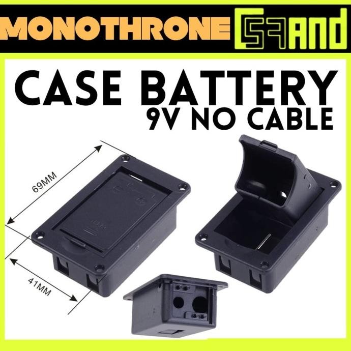 Terlaris Case Battery 9V Gitar Akustik Bass Pickup Kotak Baterai 9V Box Cover SALE