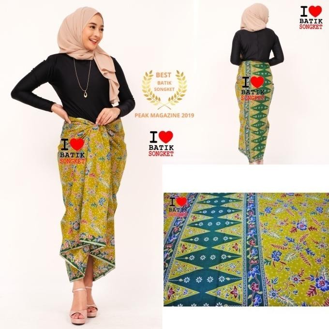 Sale! SARUNG BETAWI MOTIF 21 KAIN BATIK JAKARTA HIJAU ENCIM SERAGAM PNS