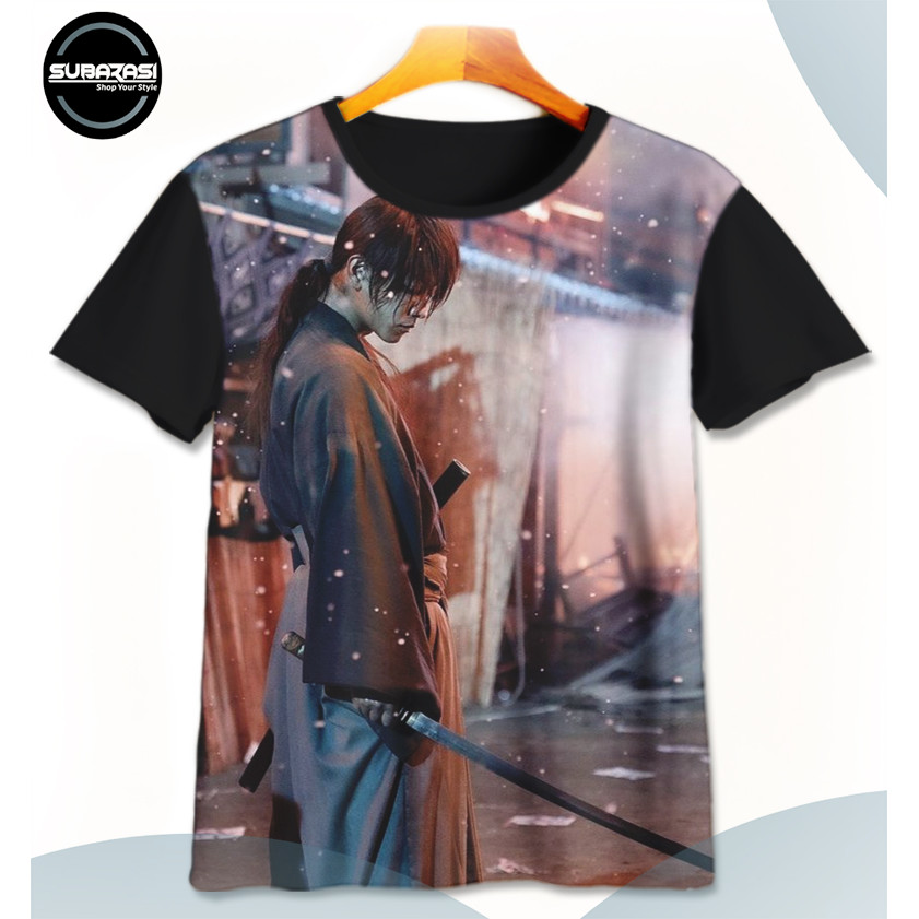 Baju Kaos Anak Samurai X Kenshin Batosai SamuraiX-1-designWD Unisex - SUBARASI STORE