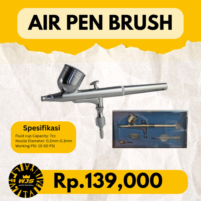 

TERBARU Air Pen Brush kit / Spray Gun kit air brush - Air Pen Brush 7cc (Seni komersial, ilustrasi,