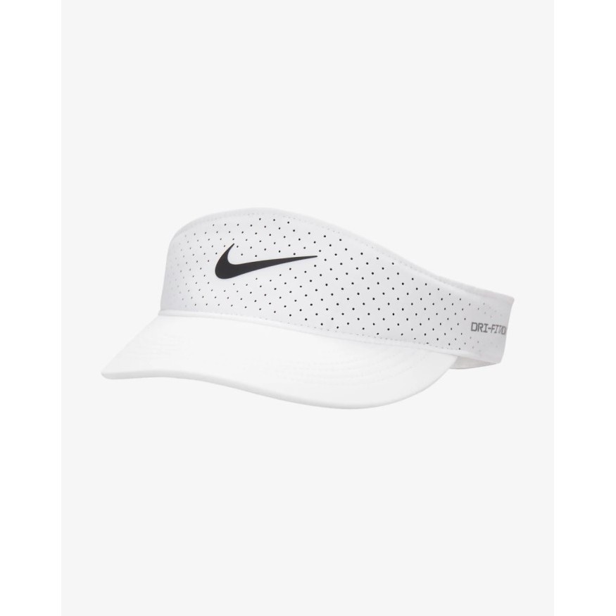 TERBARU FB6443-100 Nike Dri-FIT ADV Ace Tennis Visor White Putih Topi Original 100%