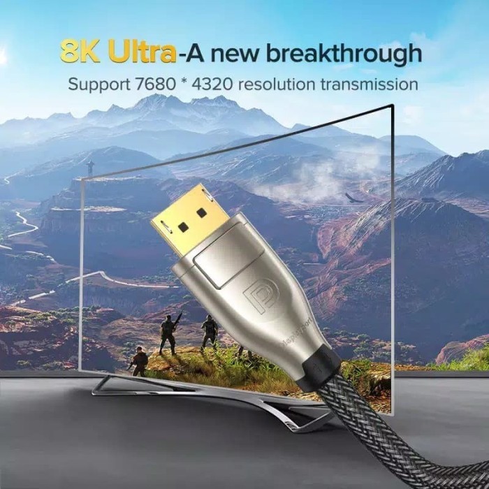 UGREEN 60843 Kabel HDMI 8K Display Port 1.4 Male to Male DP 60Hz TV