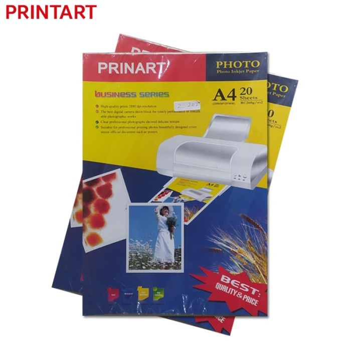 

Printart Inkjet Kertas Foto A4 Photo Paper 260gsm 20 Lembar