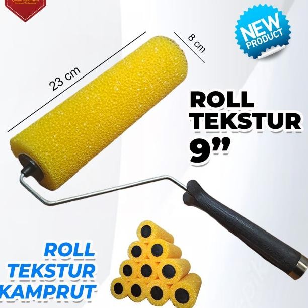 Roll Cat Tetur Motif Amprot Roll 9 Inch Teture Roller Paint