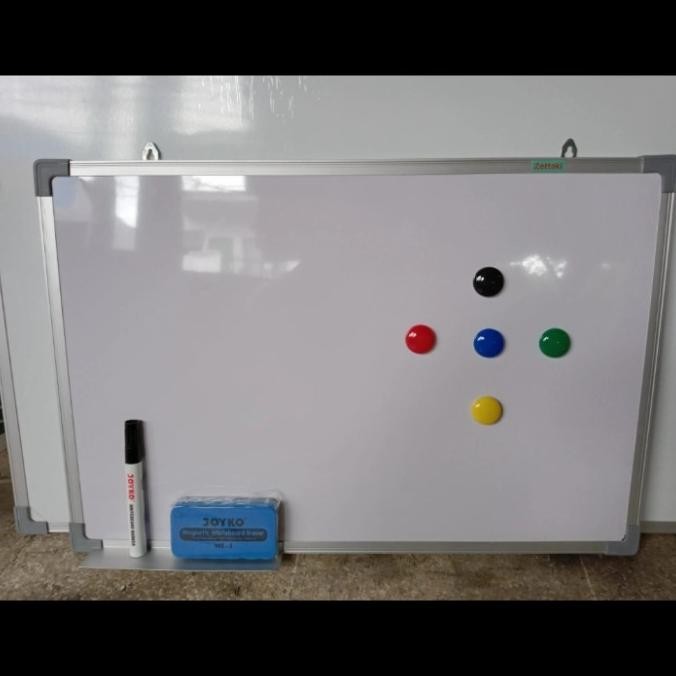 

PAPAN TULIS WHITEBOARD MAGNET GANTUNG SINGLE FACE ZETTAKI 90X120CM