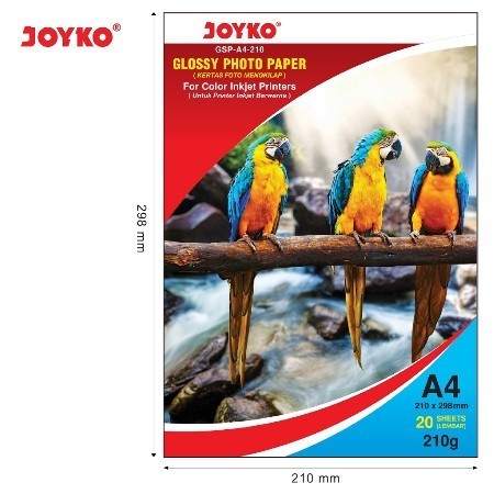 

Kertas Foto Photo Paper Glossy Joyko A4 210 Gram