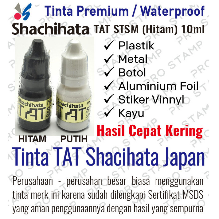 

Tinta Tat Shacihata Type Stsm Hitam Kemasan 10Ml Original