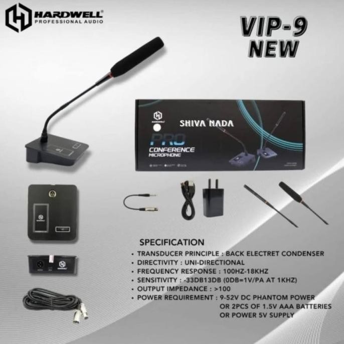 Murah Mic Meja Kabel Hardwell Vip 9 Original Mic Meja Kabel